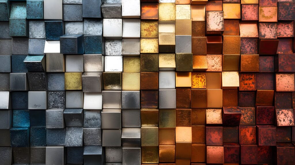 gold, silver, platinum, and palladium