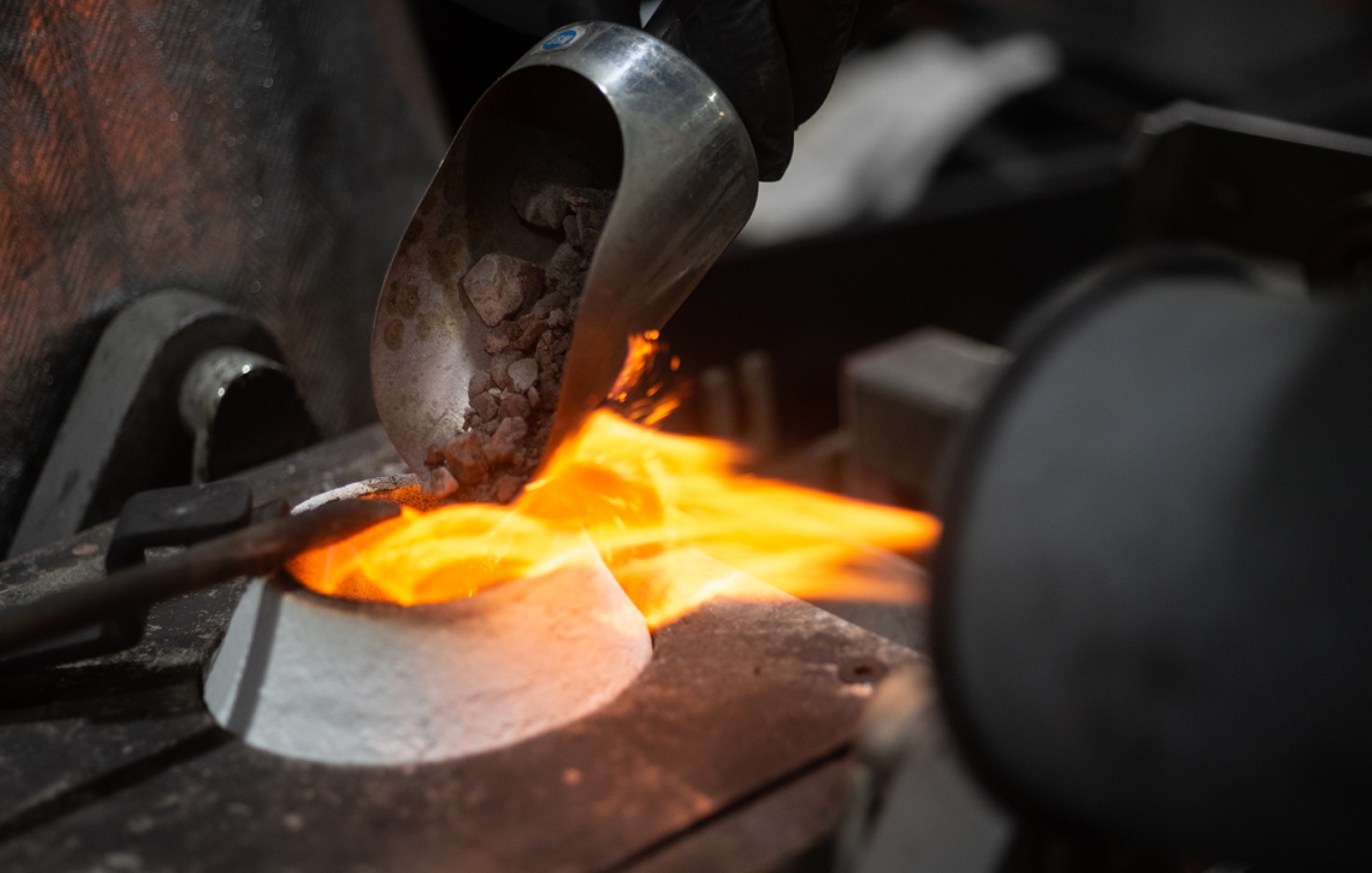 Sibanye-Stillwater Recycling operation precious metal melt department